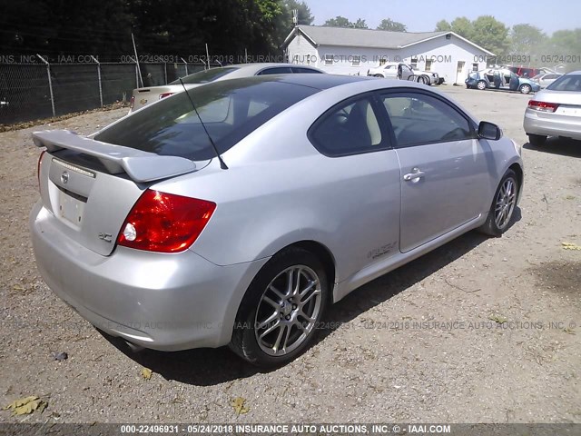 JTKDE177250058011 - 2005 TOYOTA SCION TC 银色 照片 4