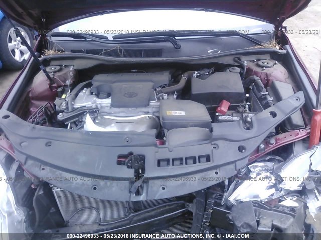 4T1BF1FKXHU650508 - 2017 TOYOTA CAMRY LE/XLE/SE/XSE 红色 照片 10