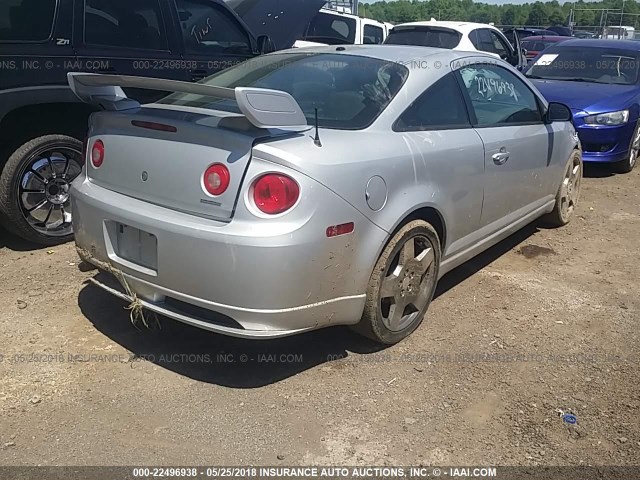 1G1AP15PX77322053 - 2007 CHEVROLET COBALT SS SUPERCHARGED SILVER photo 4