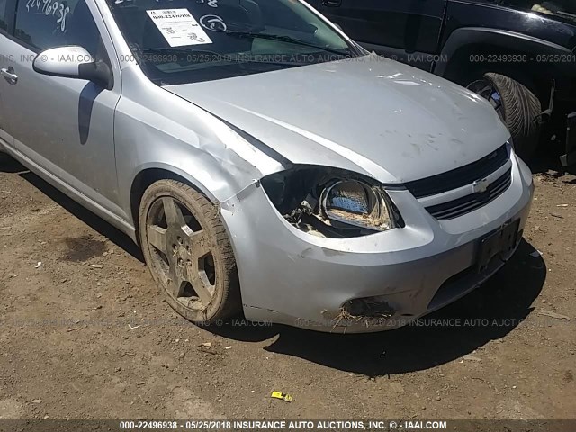 1G1AP15PX77322053 - 2007 CHEVROLET COBALT SS SUPERCHARGED SILVER photo 6