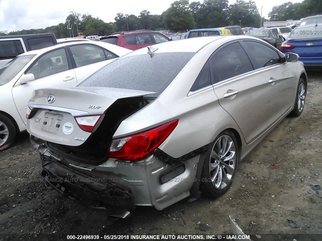 5NPEC4AB5BH186256 - 2011 HYUNDAI SONATA SE/LIMITED TAN photo 4