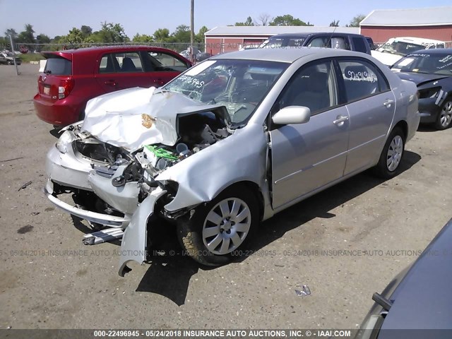 JTDBR32E030047574 - 2003 TOYOTA COROLLA CE/LE SILVER photo 2