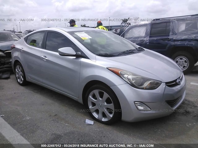 KMHDH4AE7BU118971 - 2011 HYUNDAI ELANTRA GLS/LIMITED SILVER photo 1