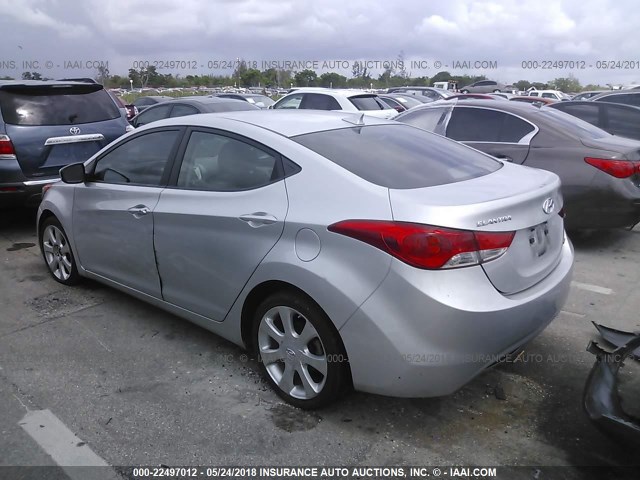 KMHDH4AE7BU118971 - 2011 HYUNDAI ELANTRA GLS/LIMITED SILVER photo 3