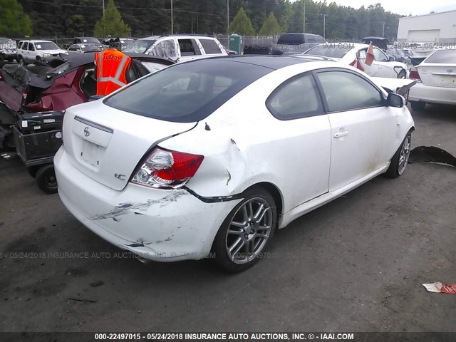 JTKDE177760093127 - 2006 TOYOTA SCION TC 白色 照片 4