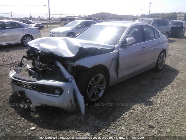 WBA8D9G59HNU60198 - 2017 BMW 330 XI 银色 照片 2