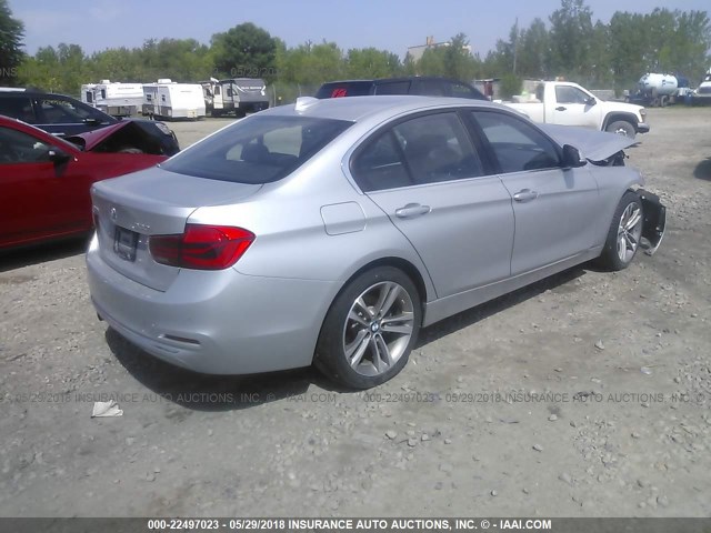 WBA8D9G59HNU60198 - 2017 BMW 330 XI 银色 照片 4
