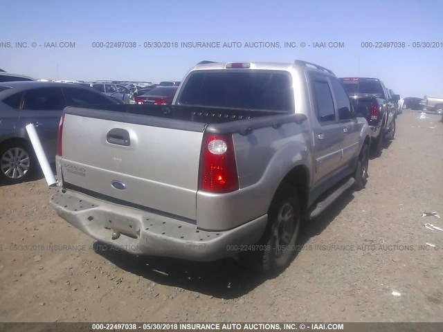 1FMZU67EX3UB81553 - 2003 FORD EXPLORER SPORT TR  SILVER photo 4