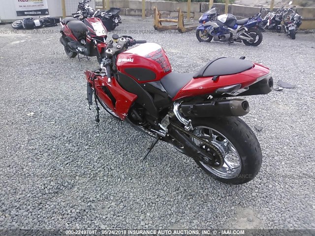 JKAZXCD137A022550 - 2007 KAWASAKI ZX1000 D RED photo 2