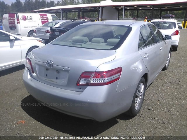 4T1BF3EK7BU141108 - 2011 TOYOTA CAMRY SE/LE/XLE 银色 照片 4