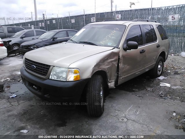 1FMZU72K33ZA29443 - 2003 FORD EXPLORER XLS/XLS SPORT GOLD photo 2