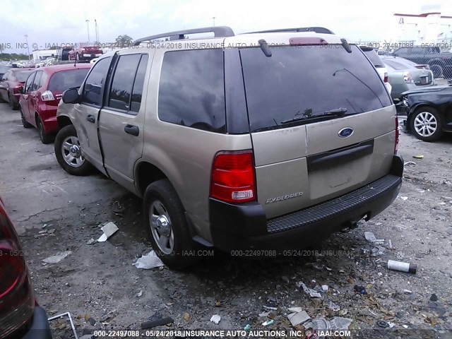 1FMZU72K33ZA29443 - 2003 FORD EXPLORER XLS/XLS SPORT GOLD photo 3