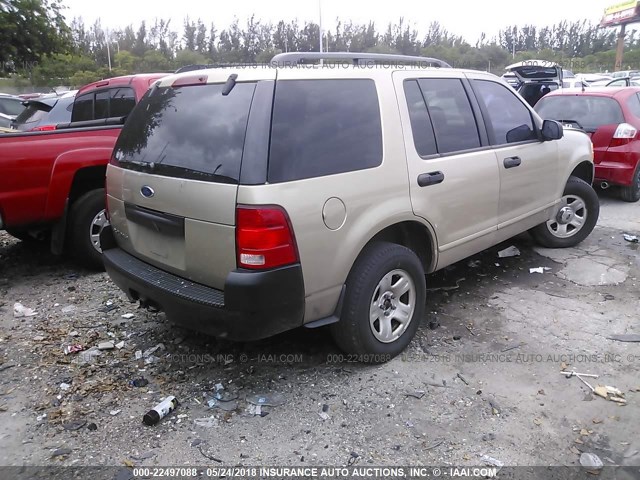 1FMZU72K33ZA29443 - 2003 FORD EXPLORER XLS/XLS SPORT GOLD photo 4