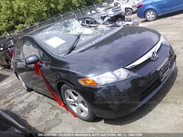 2HGFA16988H328987 - 2008 HONDA CIVIC EXL BLACK photo 1