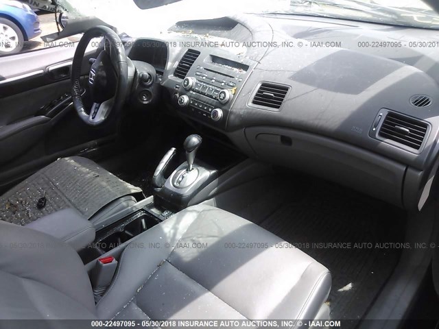 2HGFA16988H328987 - 2008 HONDA CIVIC EXL BLACK photo 5