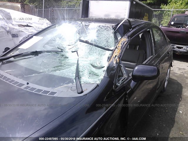 2HGFA16988H328987 - 2008 HONDA CIVIC EXL BLACK photo 6