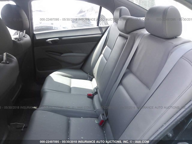 2HGFA16988H328987 - 2008 HONDA CIVIC EXL BLACK photo 8