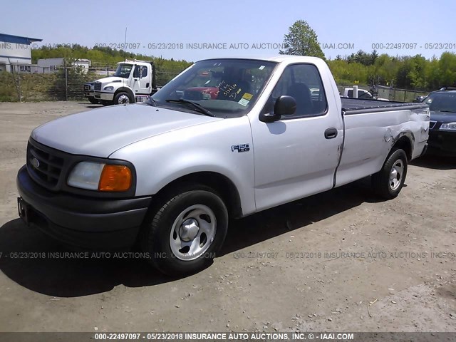 2FTRF17284CA18568 - 2004 FORD F-150 HERITAGE CLASSIC SILVER photo 2