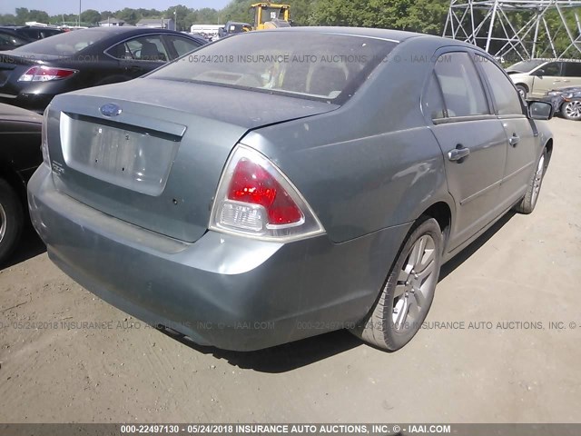 3FAFP06Z76R132635 - 2006 FORD FUSION S GREEN photo 4