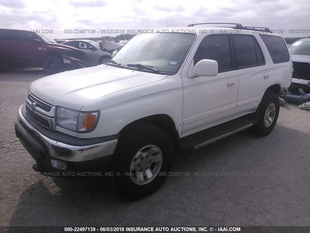 JT3GN86R520227373 - 2002 TOYOTA 4RUNNER SR5 WHITE photo 2