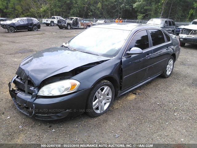 2G1WG5EK7B1269870 - 2011 CHEVROLET IMPALA LT GRAY photo 2