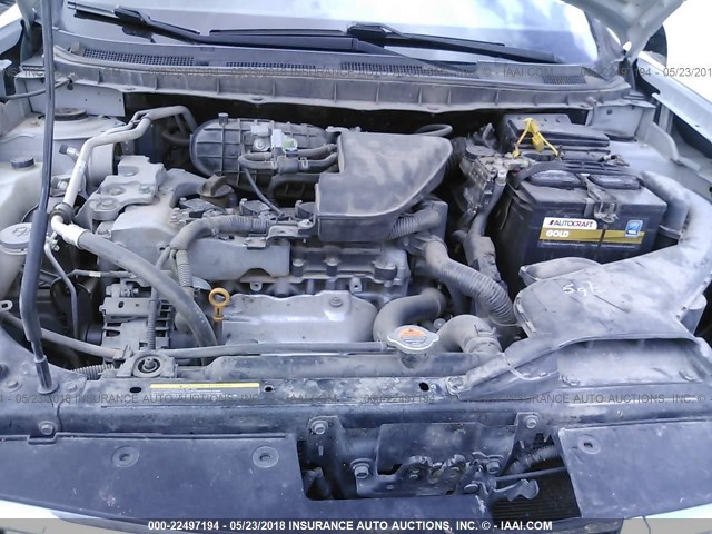 JN8AS5MT4BW158961 - 2011 NISSAN ROGUE S/SV/KROM SILVER photo 10