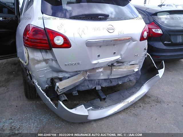 JN8AS5MT4BW158961 - 2011 NISSAN ROGUE S/SV/KROM SILVER photo 6