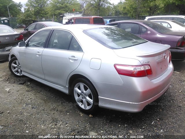 4T1BE46K69U801639 - 2009 TOYOTA CAMRY SE/LE/XLE 银色 照片 3