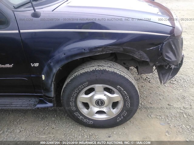 1FMDU85PXYZB62750 - 2000 FORD EXPLORER LIMITED 蓝色 照片 6