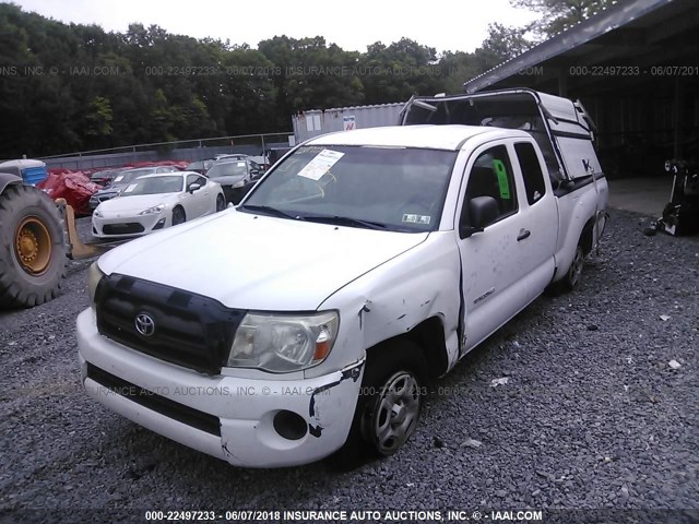5TETX22N48Z589949 - 2008 TOYOTA TACOMA ACCESS CAB Weiß Foto 2