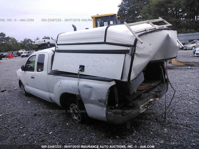 5TETX22N48Z589949 - 2008 TOYOTA TACOMA ACCESS CAB Weiß Foto 3