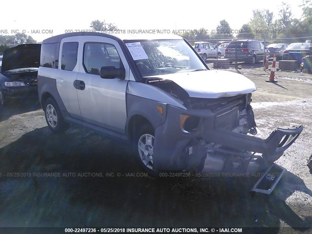 5J6YH18395L010381 - 2005 HONDA ELEMENT LX SILVER photo 1