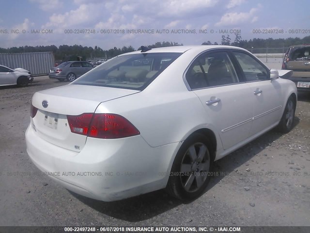 KNAGE228595360442 - 2009 KIA OPTIMA LX/EX 白色 照片 4
