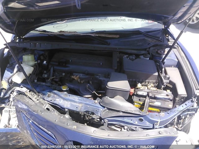 4T4BE46K39R083344 - 2009 TOYOTA CAMRY SE/LE/XLE BLUE photo 10
