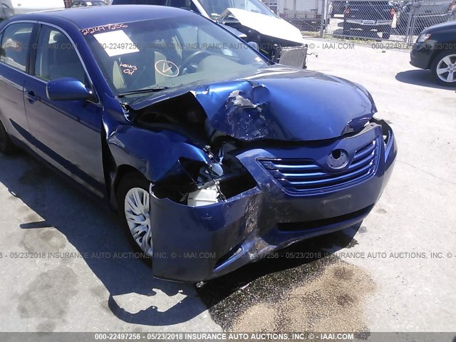 4T4BE46K39R083344 - 2009 TOYOTA CAMRY SE/LE/XLE BLUE photo 6