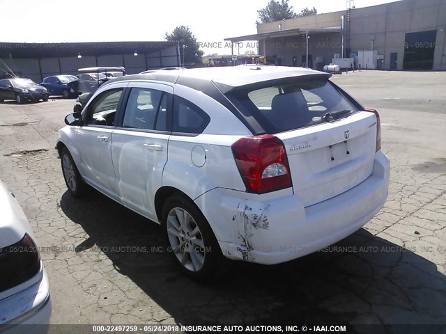 1B3CB5HA9BD214421 - 2011 DODGE CALIBER HEAT WHITE photo 3