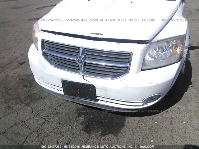 1B3CB5HA9BD214421 - 2011 DODGE CALIBER HEAT WHITE photo 6