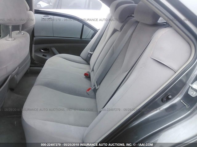 4T4BE46K88R012753 - 2008 TOYOTA CAMRY CE/LE/XLE/SE GRAY photo 8