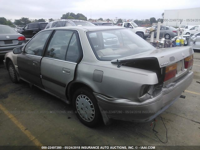 1HGCB7652MA112626 - 1991 HONDA ACCORD LX/EX GOLD photo 3