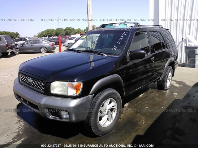 JN8DR07Y21W508508 - 2001 NISSAN PATHFINDER LE/SE/XE BLACK photo 2