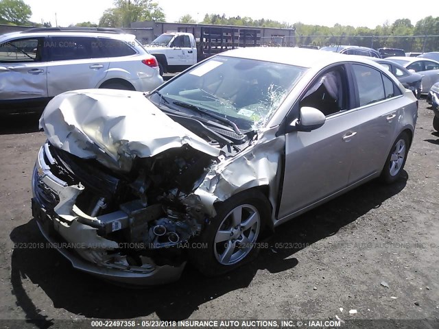 1G1PC5SBXF7164026 - 2015 CHEVROLET CRUZE LT TAN photo 2