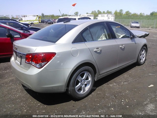 1G1PC5SBXF7164026 - 2015 CHEVROLET CRUZE LT TAN photo 4