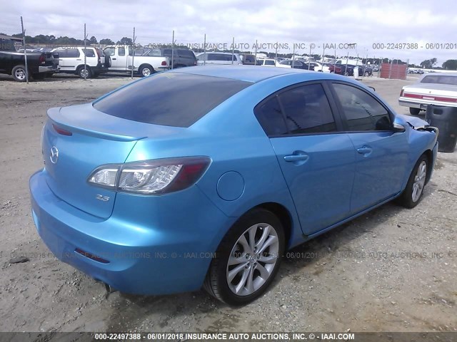 JM1BL1S57A1138869 - 2010 MAZDA 3 S BLUE photo 4