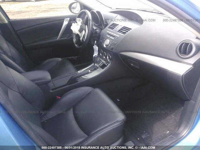 JM1BL1S57A1138869 - 2010 MAZDA 3 S BLUE photo 5