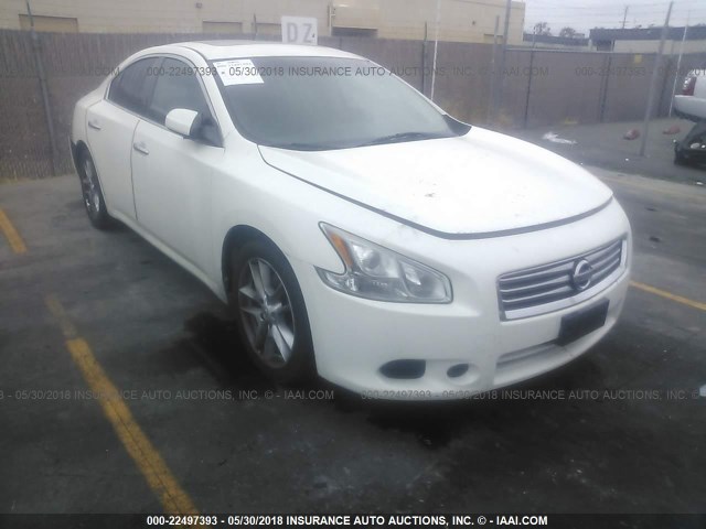 1N4AA5AP6CC849553 - 2012 NISSAN MAXIMA S/SV WHITE photo 1