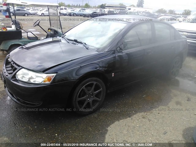 1G8AZ52F85Z136334 - 2005 SATURN ION LEVEL 2 BLACK photo 2