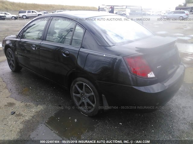 1G8AZ52F85Z136334 - 2005 SATURN ION LEVEL 2 BLACK photo 3