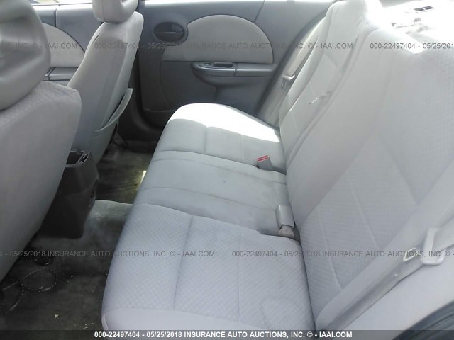 1G8AZ52F85Z136334 - 2005 SATURN ION LEVEL 2 BLACK photo 8