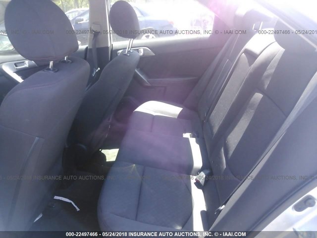 KNAFW4A38C5549703 - 2012 KIA FORTE SX SILVER photo 8