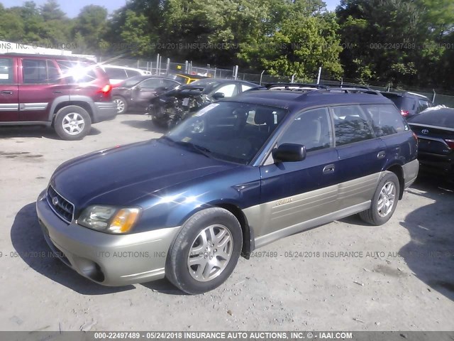 4S3BH675237609222 - 2003 SUBARU LEGACY OUTBACK AWP 蓝色 照片 2